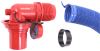 sewer adapters elbows 90 degree angle hose ez coupler 4-in-1 rv adapter with 90-degree elbow fitting - red