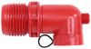 sewer adapters elbows hose to dump station ez coupler 4-in-1 rv adapter with 90-degree elbow fitting - red