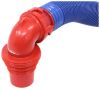 sewer adapters elbows hose to dump station ez coupler 4-in-1 threaded rv adapter with 90-degree elbow fitting - red