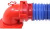 90 degree angle sewer hose adapters 3 inch diameter 3-1/2 4 f02-3112