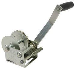 Fulton Single Speed Trailer Winch - 7" Long Handle - Rope or Strap - Zinc - 900 lbs - F142002