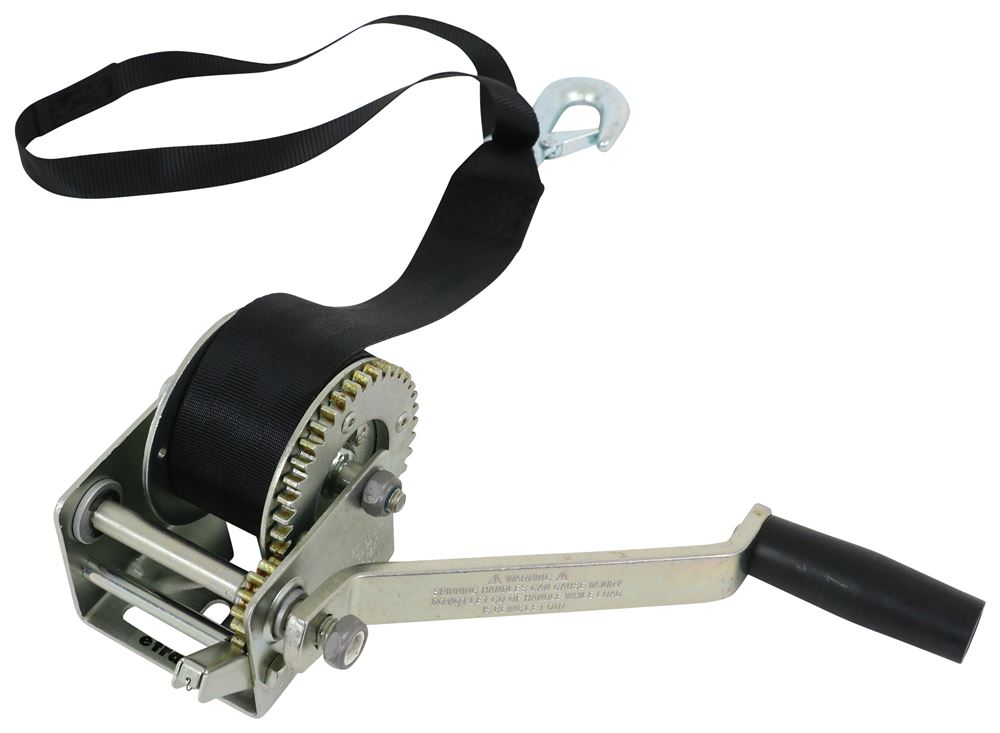 Fulton Trailer Winch 900 Lbs. 7 Manual Handle Crank Strap or Rope