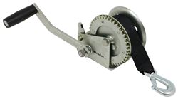 Fulton Single Speed Trailer Winch - 7" Long Handle - 20' Strap - Zinc - 1,100 lbs - F142102