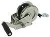 standard hand winch single speed fulton trailer - 7 inch long handle 20' strap zinc 1 100 lbs