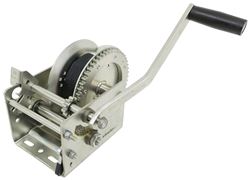 Fulton High-Performance 2-Speed Trailer Winch with 20' Strap - Zinc - 2,600 lbs - F142416