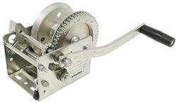 Fulton High-Performance 2-Speed Trailer Winch for Cable Only - Zinc - 3,200 lbs - F142421