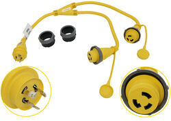 Furrion Power Cord Adapter - Y-Cord - 30A Male to (2) 30A Female