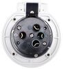 power inlet 50 amp female plug furrion marine - 125v/250v led round white