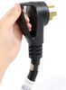 power cord 50 amp to furrion rv w/ pull handle - black 30'