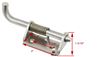 latches spring latch w/ holdback for trailer tailgate - 3 inch x 1-1/4 stainless steel right hand
