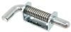 latches 3 inch long spring latch w extended handle for trailer tailgate - 2 hole x 1 zinc plated steel