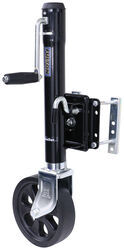 Fulton Bolt-Thru Swivel Marine Jack w/ Caster - Sidewind - Black - 10" Lift - 1,500 lbs - F87CR