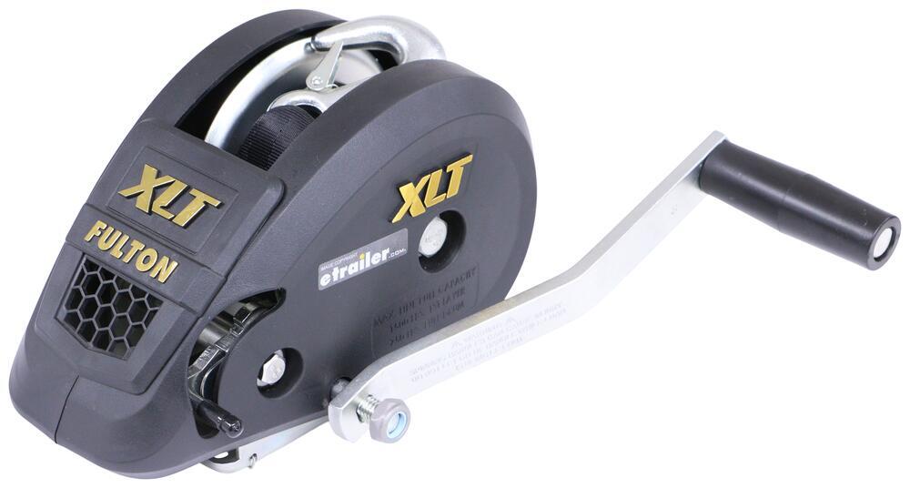 Fulton XLT Single Speed Winch - 8" Long Handle, 20' Strap and Cover - 1,500 lbs - F99CR