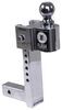 adjustable ball mount 2 inch 2-5/16 one flash scale 2-ball - hitch 9-1/2 drop 11 rise 10k