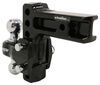 adjustable ball mount 2 inch 2-5/16 two balls flash strong solid steel 2-ball - 2-1/2 hitch 6 drop 7 rise 20k