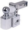 adjustable ball mount 2 inch 2-5/16 one flash scale 2-ball - hitch 3-1/2 drop 5 rise 10k