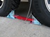 0  wheel chock stabilizer trailer rv fastway onestep chocks for tandem-axle trailers and rvs - 16 inch to 24 long qty 2