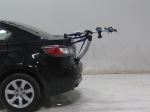 Trunk-mounted bicycle carrier with arms up