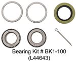 Trailer wheel bearing replacement kit