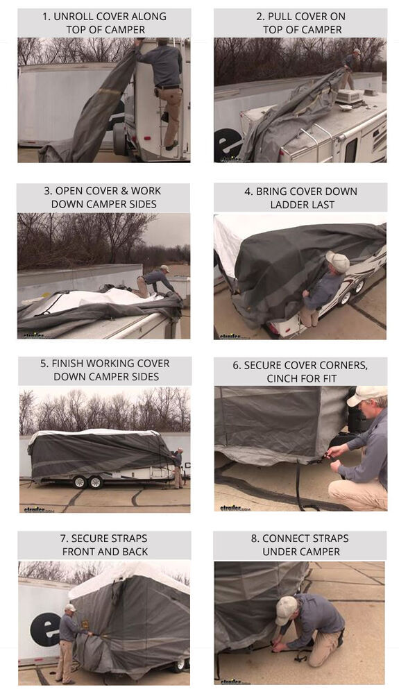 Installing an RV Storage Cover