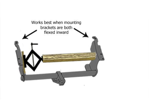 Use Jack to Straighten Mounting Bracket