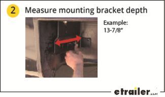 Pull-Out Measure Mounting Bracket Depth