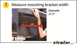 Pull-Out Measure Mounting Bracket Width 