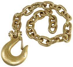 Fulton Safety Chain with 1/2" Clevis Hook - 42" Long - 45,200 lbs - Qty 1 - FCHA0070324