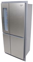 Furrion RV Refrigerator w/ Freezer and Wine Cooler - 4 Doors - 14 cu ft - 110V - Stainless Steel - FCR14ACBQASS