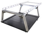 Pace Edwards Full-Metal JackRabbit Retractable Hard Tonneau Cover w/ Contractor Rig Rack - Aluminum