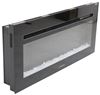 recessed mount fireplace flat front furrion rv electric with crystals - 40 inch wide black