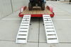 0  loading ramps open trailer in use
