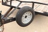 0  frame mount trailer flint hill goods spare tire - 3 inch x 5 4 and lug wheels