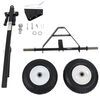 manual dolly 17 inch tall flint hill goods trailer - 1-7/8 hitch ball 600 lb tongue weight