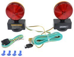 Flint Hill Goods Magnetic Tow Lights - Red/Amber LEDs - FHG96ZR