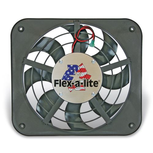 Flexalite 121/8" LoProfile SBlade Electric Fan w/ Thermostat