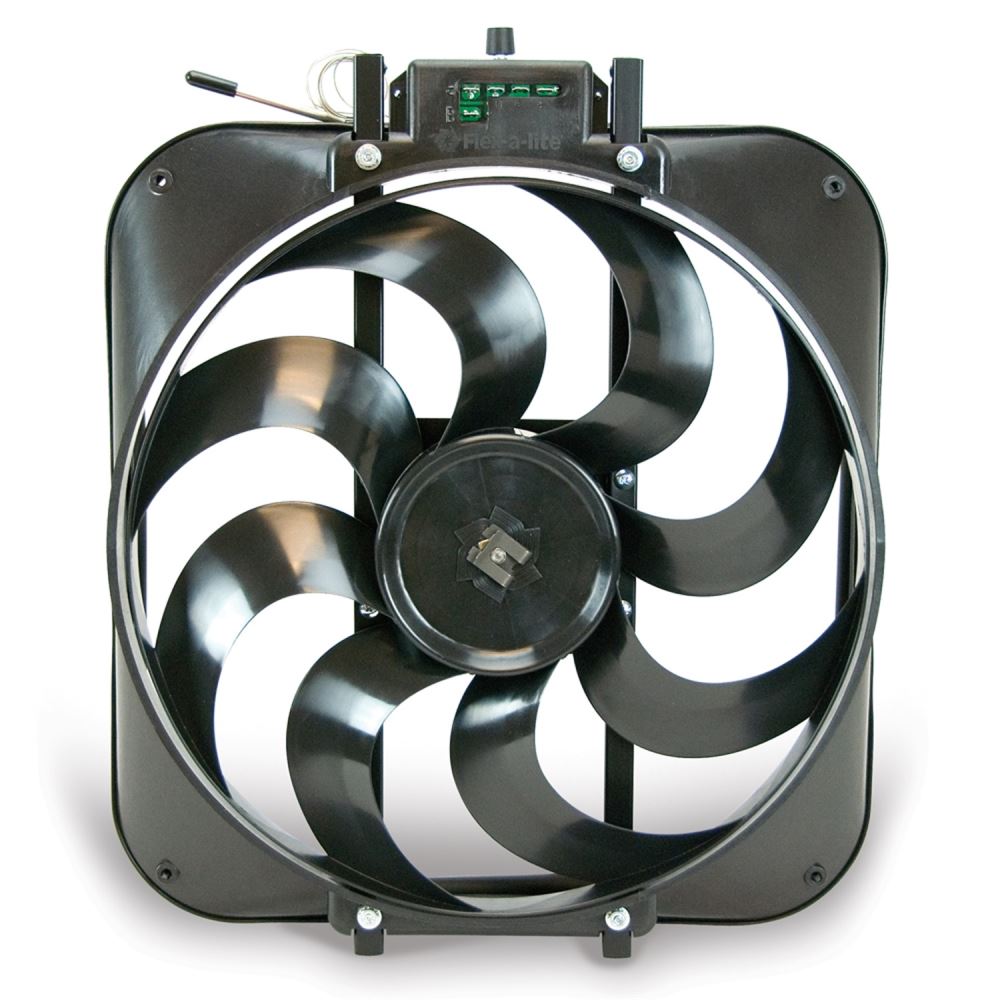 Flex A Lite 15 Black Magic Electric Radiator Fan W Shroud