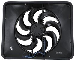 Flex-a-lite 15" Black Magic Xtreme Electric Radiator Fan with Shroud - Thermostat Controller