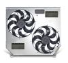 electric fans 15 inch diameter flex-a-lite direct fit dual radiator fan with shroud - variable speed controller puller