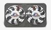electric fans 12-1/8 inch diameter lo-profile dual radiator fan - nylon shroud puller 2 500 cfm