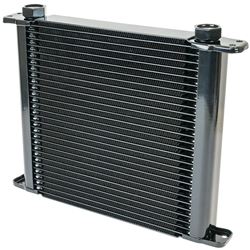 Flex-a-lite Engine Oil Cooler - Plate and Fin - 28-Row - AN Fitting