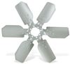 belt-driven fans 19 inch diameter flex-a-lite clutch fan - steel and aluminum belt driven standard rotation silver