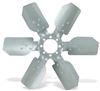 belt-driven fans 18 inch diameter flex-a-lite clutch fan - steel and aluminum belt driven reverse rotation silver