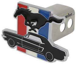 Ford Mustang Trailer Hitch Receiver Cover - 2" Hitches - Red, White, Blue, and Black