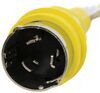 power cord adapter 30 amp female plug furrion marine - 30a to 50a 125/250v male yellow