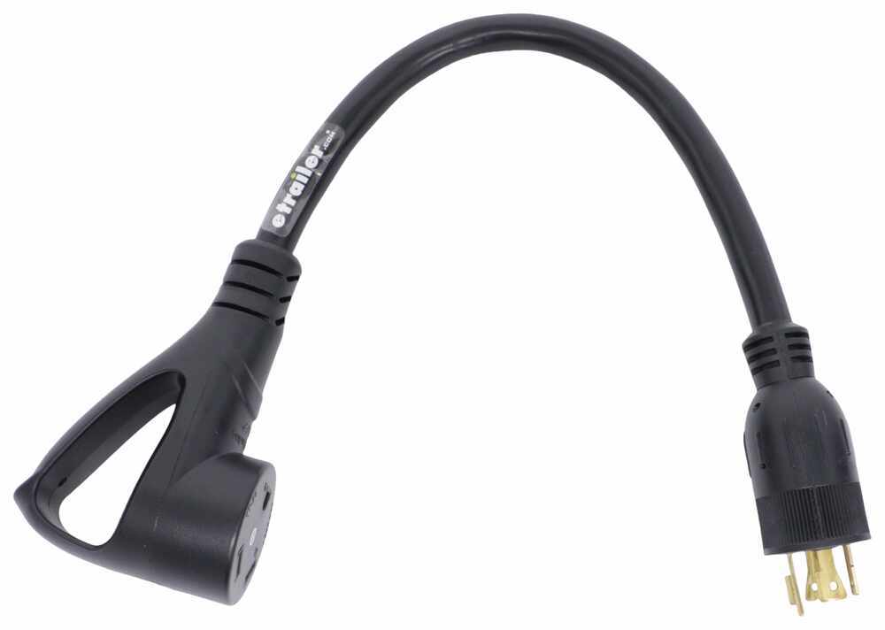 Furrion RV Power Cord Adapter - 30A Female to 20A 4-Prong Male - Black ...