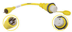 Furrion Marine Power Cord Adapter - 50A 125/250V Female to 15A Male - Yellow