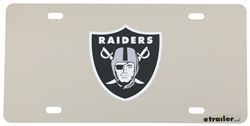 Oakland Raiders NFL License Plate - Polished Stainless Steel