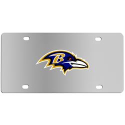 Baltimore Ravens NFL License Plate - Polished Stainless Steel