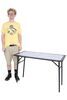 free-standing table folding front runner pro stainless steel prep with under rack storage bracket